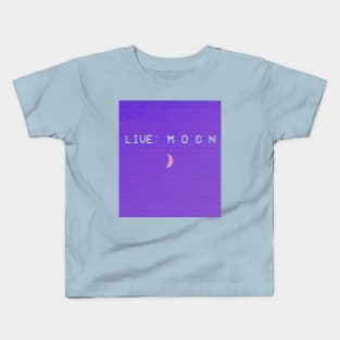 live moonshot purple Kids T-Shirt